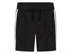 Sorte retro sweatshorts med bånd i siden fra Name It 13242670 black